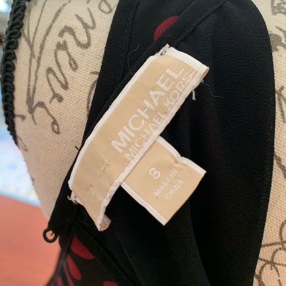 Michael Kors Polka Dot Classic Sleeveless Dress 8 - Picture 6 of 6